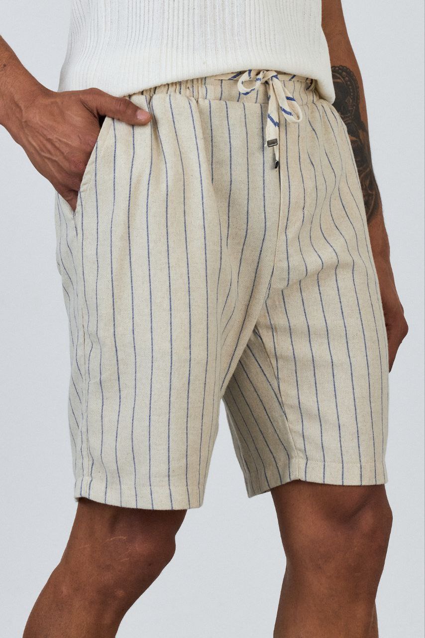 BLUE STRIPED SHORT