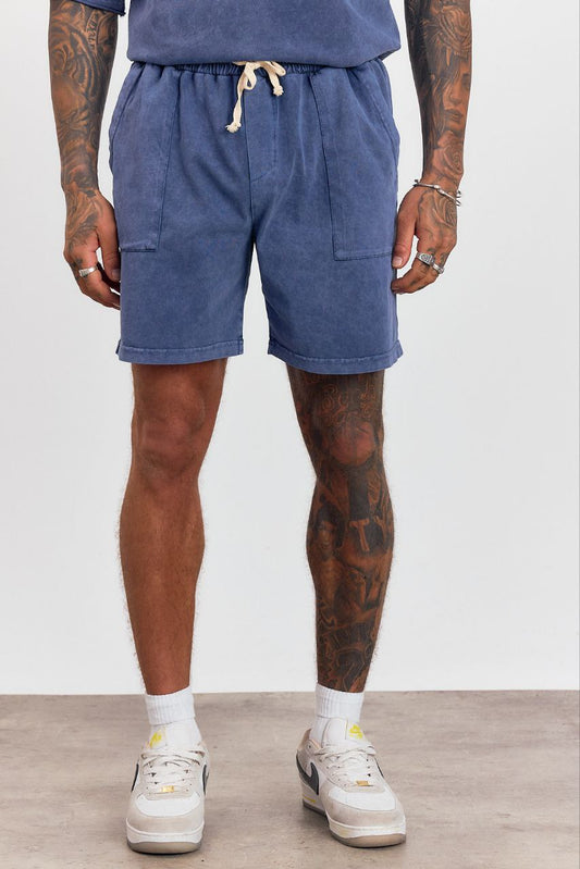 BLUE CASUAL SHORT