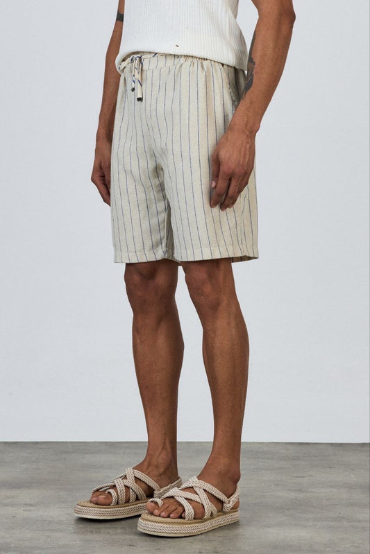 BLUE STRIPED SHORT