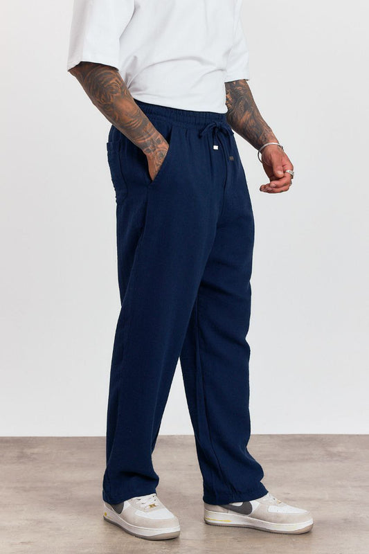 RELAXED-FIT NAVY BLUE
